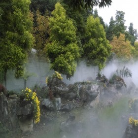 成都青白江公園人 工造霧造景降溫降塵廠家高壓噴霧設(shè)備