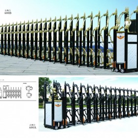 自貢電動伸縮門 自貢安裝自動伸縮門 高端電動伸縮門 自貢安裝電子伸縮門 電子拉伸門