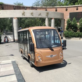 廠家供應(yīng) 14座電動觀光車 封閉帶空調(diào) 旅游景區(qū)觀光車 接待擺渡車