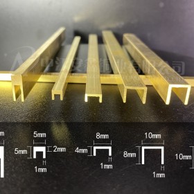 銅條廠家批發(fā)，T型條木門填縫裝飾黃銅條 劃線銅條 批發(fā)各種規(guī)格 U型銅條