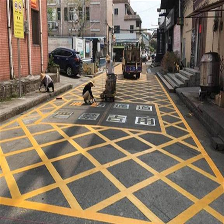 四川定制道路施工廠家 人行道劃線 交通標(biāo)志線 瑞祥宏燊