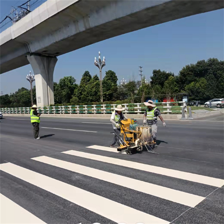 馬路公路道路熱熔劃線畫線停車場(chǎng)車位路面標(biāo)線施工廠房消防通道