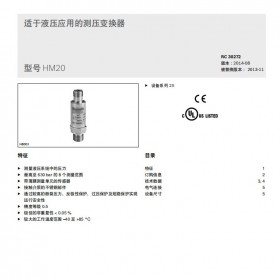 Rexroth力士樂(lè)HM20-2X/315-F-C13壓力開(kāi)關(guān)