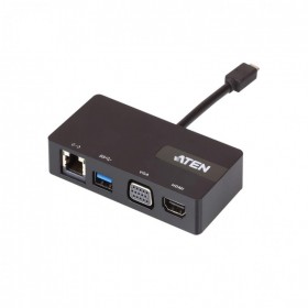 ATEN宏正 四川總代理 UH3232 擴展塢USB3.1外置顯卡4K 雷電3 Type-c擴展底座