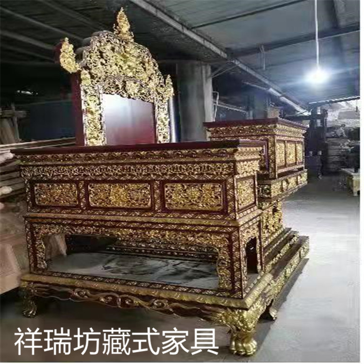 藏式家具 尼泊爾款法座 定制大小藏式法座 祥瑞坊