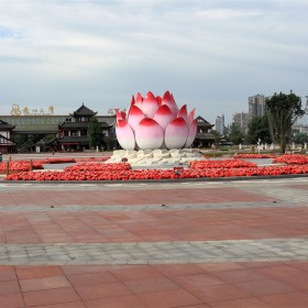 不銹鋼蓮花雕塑金屬創(chuàng)意蓮花戶外酒店會(huì)所售樓部廣場(chǎng)水景