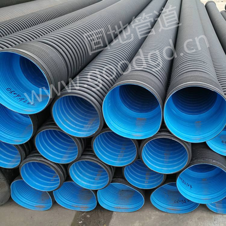 成都波紋管 HDPE300雙壁波紋管 固地管道PE雙壁波紋管