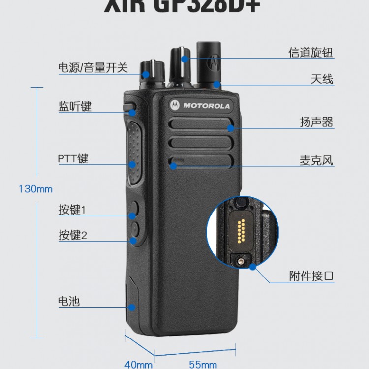 對(duì)講機(jī)批發(fā)摩托羅拉防爆對(duì)講機(jī)gp328d四川專賣店 手持?jǐn)?shù)字對(duì)講機(jī)配件型號(hào)齊全