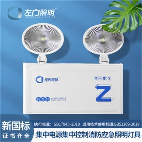 智能雙頭燈 壁掛集中電源集中控制消防應急照明燈具