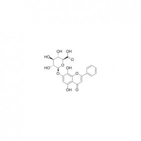 【樂美天】去甲漢黃芩素-7-0-葡萄糖醛酸苷 CAS No：119152-50-0   HPLC≥98%  10mg/支中藥對照品標準品