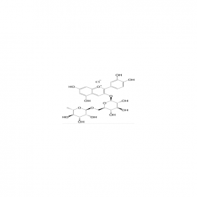 氯化矢車菊素-3-O-蕓香糖苷（矢車菊素蕓香糖苷）（Cyanidin 3-O-rutinoside chloride） | CAS No：18719-76-1	HPLC≥98% 10mg/支 中藥對照