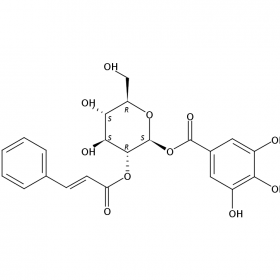 【樂美天】2-O-肉桂?；?1-O-沒食子?；?β-D-葡萄糖苷 791836-69-6  HPLC≥98%  10mg/支  分析標準品/對照品