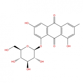 【樂(lè)美天】大黃素-8-O-β-D-葡萄糖苷（Anthraglycoside B） CAS No：23313-21-5  HPLC≥98%  20mg/支分析標(biāo)準(zhǔn)品對(duì)照品