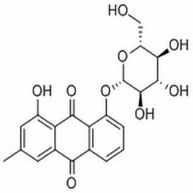 大黃酚-8-O-葡萄糖苷 CAS號(hào)13241-28-6  20mg/支   中藥對(duì)照品標(biāo)準(zhǔn)品