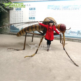 仿真蚊子玻璃鋼雕塑公園景觀大型樹脂昆蟲模型定制公司