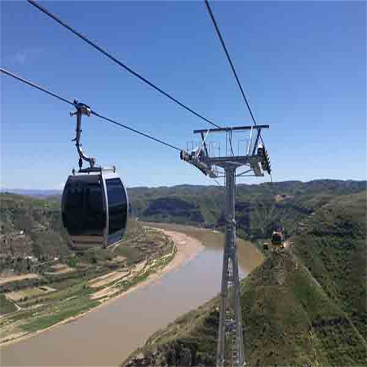 高空貨運(yùn)傳輸傳送 吊箱式索道 安裝簡單礦山架空乘人索道