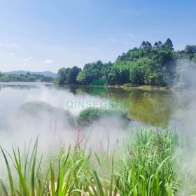 景區(qū)園林湖面人造霧系統(tǒng) 上門安裝人造霧森設備 噴霧造景仙霧飄飄