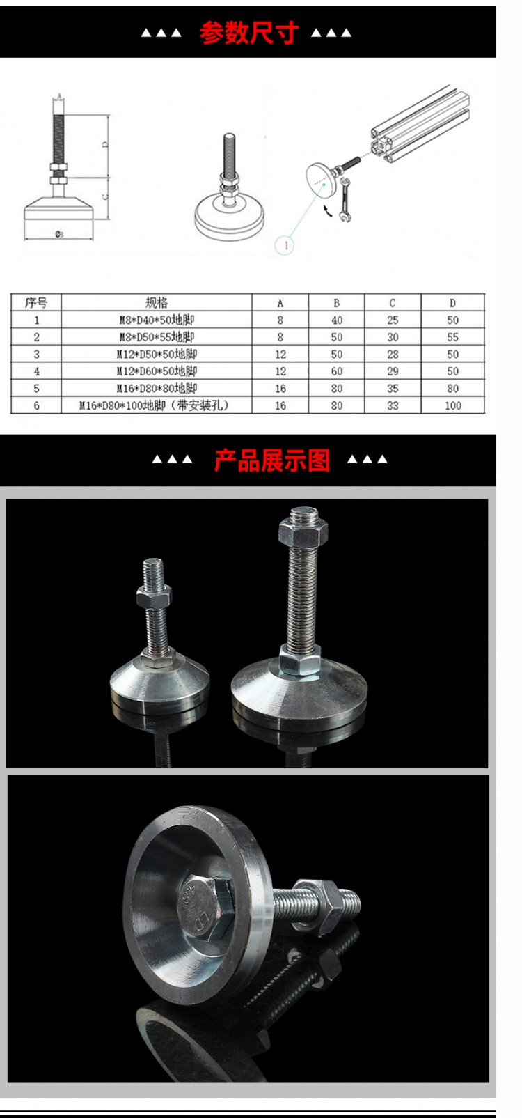 鐵質重型地腳1