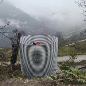 新疆裝配式蓄水池 高質(zhì)量波浪鍍鋅鋼板蓄水池安裝