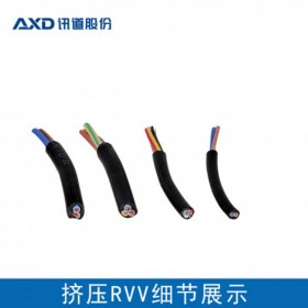 訊道國(guó)標(biāo)RVV 2X0.5電源線護(hù)套純銅信號(hào)線家裝電線電纜