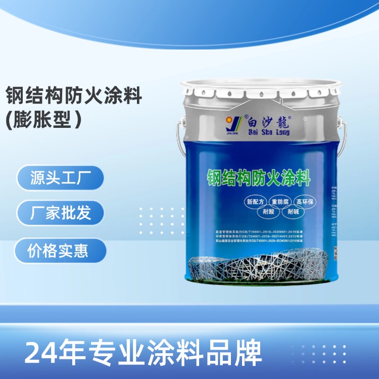 鋼結(jié)構(gòu)防火涂料(膨脹型）防火阻燃保護(hù)安全 附著力強(qiáng)