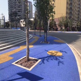 興義市 透水混凝土 海綿城市道路 彩色透水罩面劑 生產(chǎn)廠