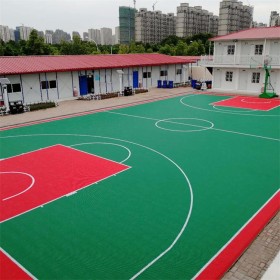 勝飛康體懸浮式拼接地板直供 懸浮地板籃球場專用 幼兒園懸浮地板 室外拼裝