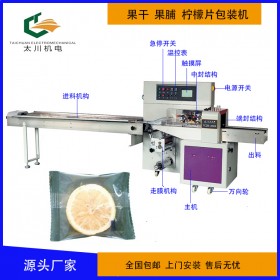 重慶凍干檸檬片包裝機(jī)TCZB-250自動套袋凍干檸檬片包裝機(jī)械 成都太川工廠直銷