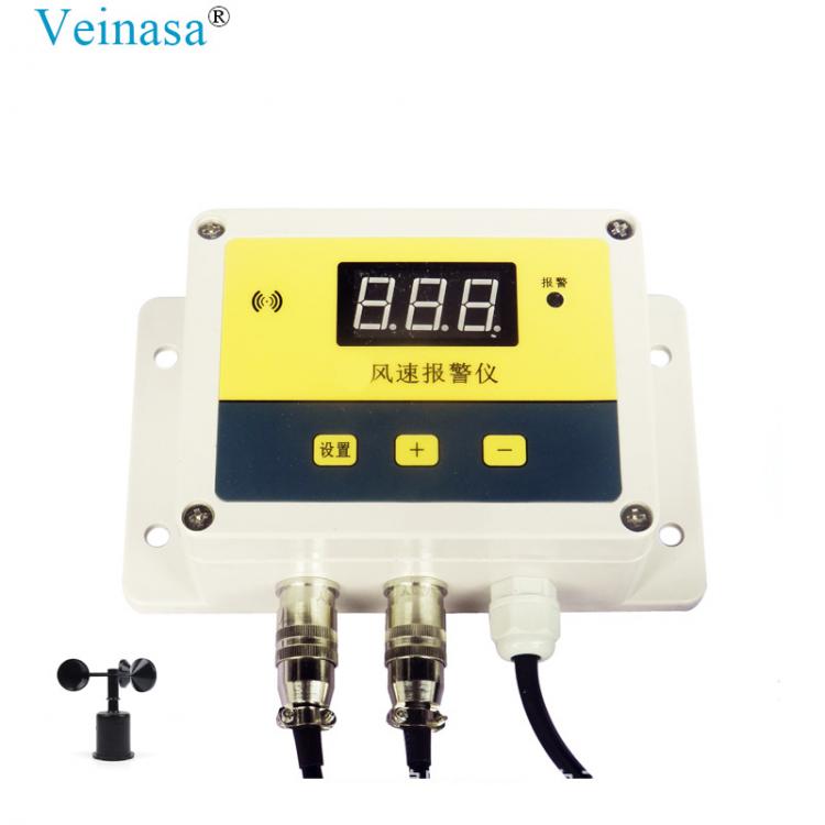 風(fēng)速報警儀 風(fēng)速聲光報警繼電器輸出塔吊工地Veinasa起重機(jī)風(fēng)速儀