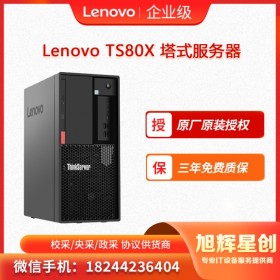 成都聯(lián)想(Lenovo)TS80X靜音塔式服務器 臺式機辦公電腦 用友金蝶財務軟件 ERP 至強E2224G四核3.5GHz 8GB/1T SATA/DVD