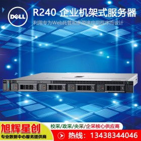 成都總代理報(bào)價(jià)|戴爾（DELL）R240|1U文件存儲辦公數(shù)據(jù)庫ERP R240【G5400 2核4線程3.4G】 8G內(nèi)存〡1塊1T 桌面級硬盤