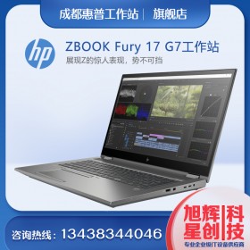 惠普（HP）ZBook Fury 17 G7G8 17.3英寸設計師移動圖形工作站筆記本圖形渲染電腦 6核 i7-10750H T1000 4G獨顯 定制16G內存 256G固態(tài)+2T機械