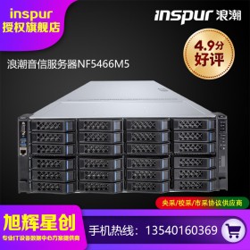 成都浪潮（INSPUR）NF5466M5服務器 2顆4210R/96G/2*480G+38*18T SATA/陣列卡/雙萬兆/800W雙電/導軌/三年質保