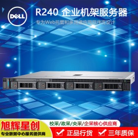 成都戴爾（DELL）1U入門機(jī)架式服務(wù)器主機(jī)R240文件郵件ERP遠(yuǎn)程管理存儲(chǔ)