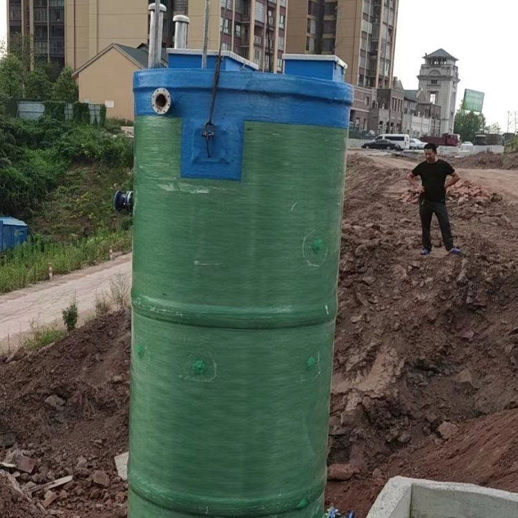 全自動一體化預制泵站 雨水收集玻璃鋼地埋式污水提升泵站