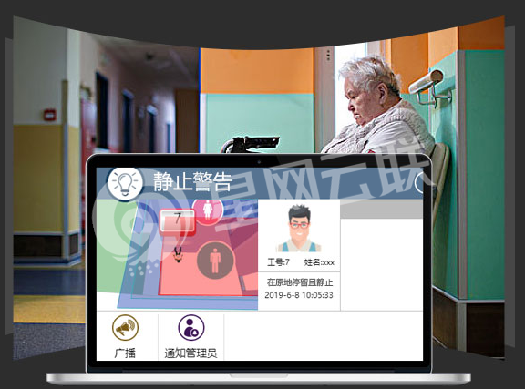 星網(wǎng)云聯(lián)醫(yī)院/養(yǎng)老院人員定位融合系統(tǒng)靜止報警