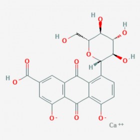 大黃酸-8-O-β-D-葡萄糖苷 Rhein-8-O-β-D-glucopyranoside