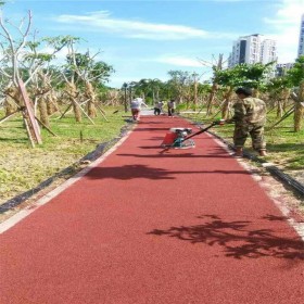 廣漢市 透水混凝土 透水砼粘結(jié)膠 彩色透水地坪 推薦廠家