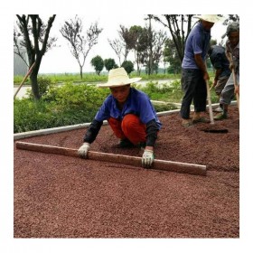 邵通市透水混凝土 透水混凝土專用膠 一噸價格  免費指導施工 送貨到工地