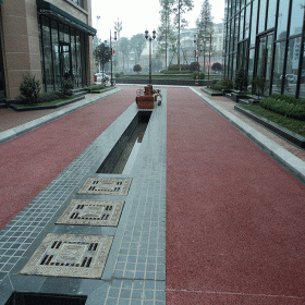 西安市 生態(tài)透水地坪 彩色耐磨混凝土 露石子彩色混凝土 廠家排行榜