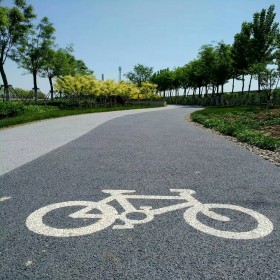 太原市 透水混凝土路面 彩色整體透水混凝土道路 生態(tài)透水混凝土地坪 彩色透水綠道 原材料廠家出售