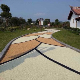 大理 透水性混凝土 露骨彩色透水混凝土 生態(tài)透水混凝土地坪 彩色透水砼 廠家直銷