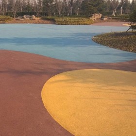 生態(tài)彩色透水路面  透水馬路 水泥透水混凝土 透水路面砼 廠家免費指導(dǎo)施工