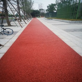 成都彩色透水混凝土 無(wú)砂透水混凝土 車行彩色透水混凝土路 施工單位