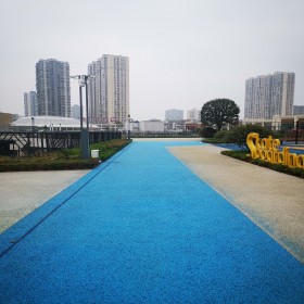 蘭州市 c20透水混凝土 彩色整體透水路面 透水道路配合比 專業(yè)廠家